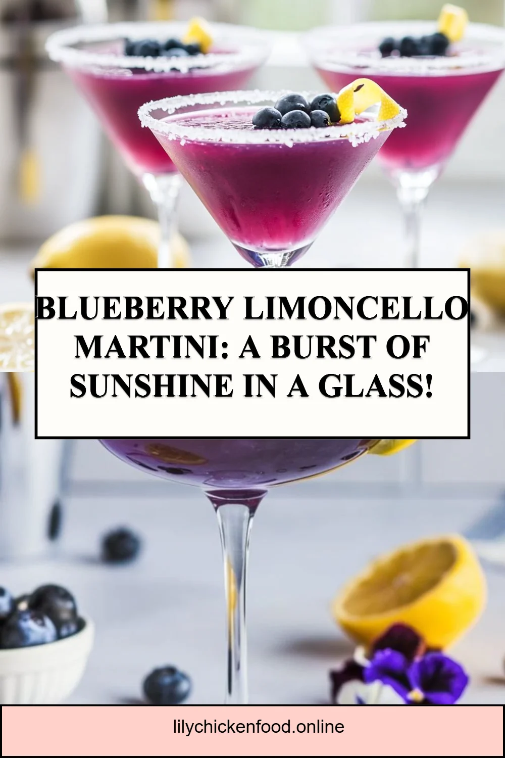 Blueberry Limoncello Martini: A Burst of Sunshine in a Glass!