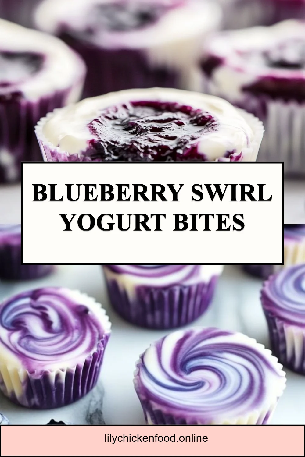 Blueberry Swirl Yogurt Bites