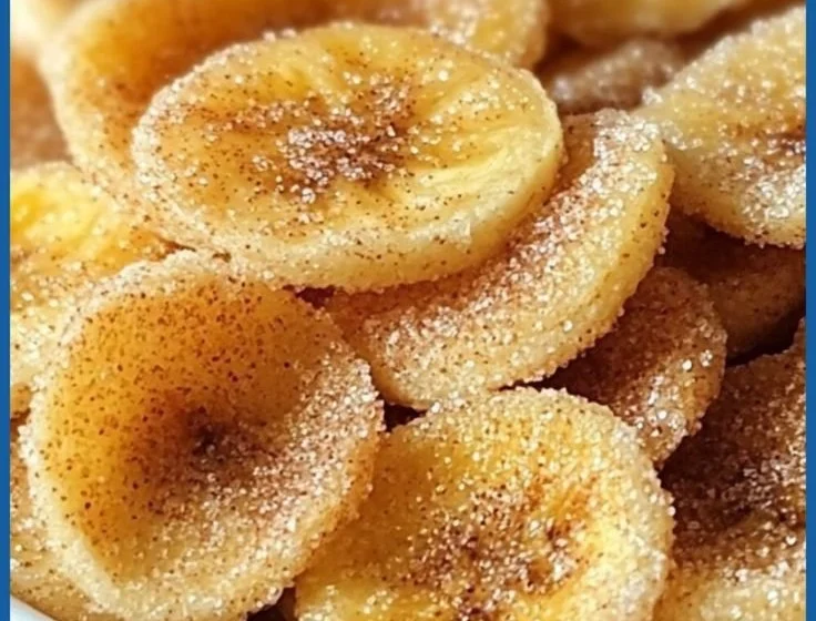 Cinnamon-Sugar Air Fryer Banana Chips