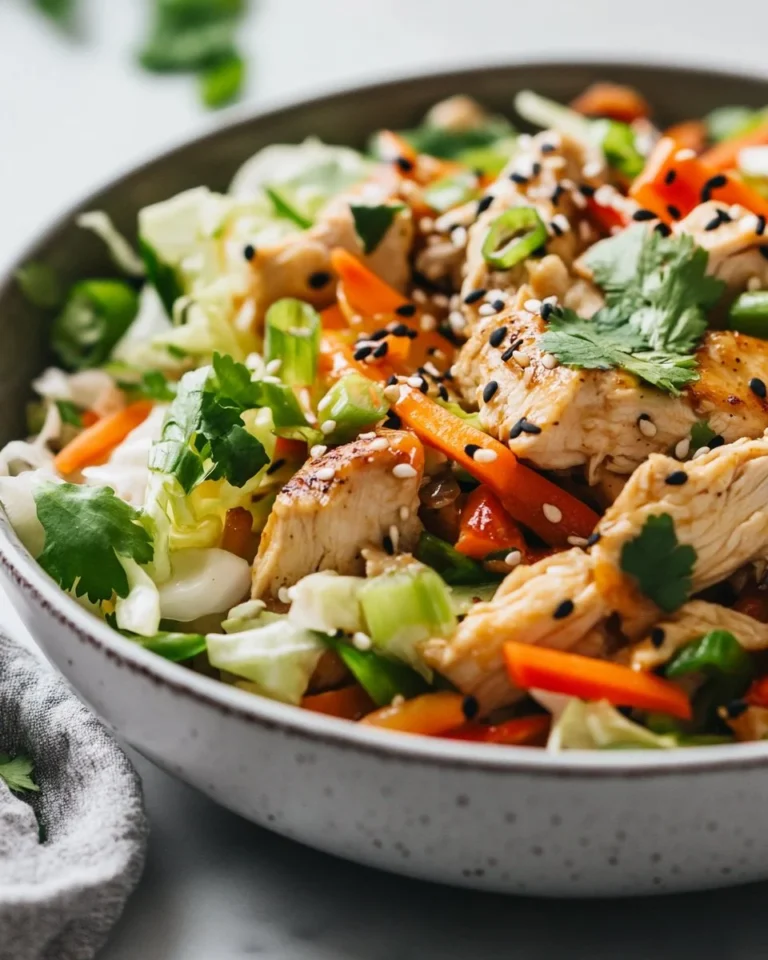 Delicious egg roll bowls filled with vegetables and savory flavors