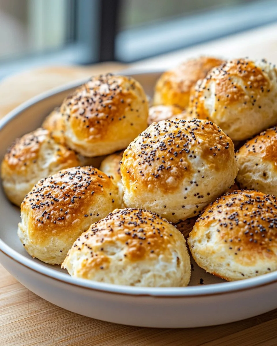 High-protein bagel bites topped with cheese and herbs, perfect for a quick snack.