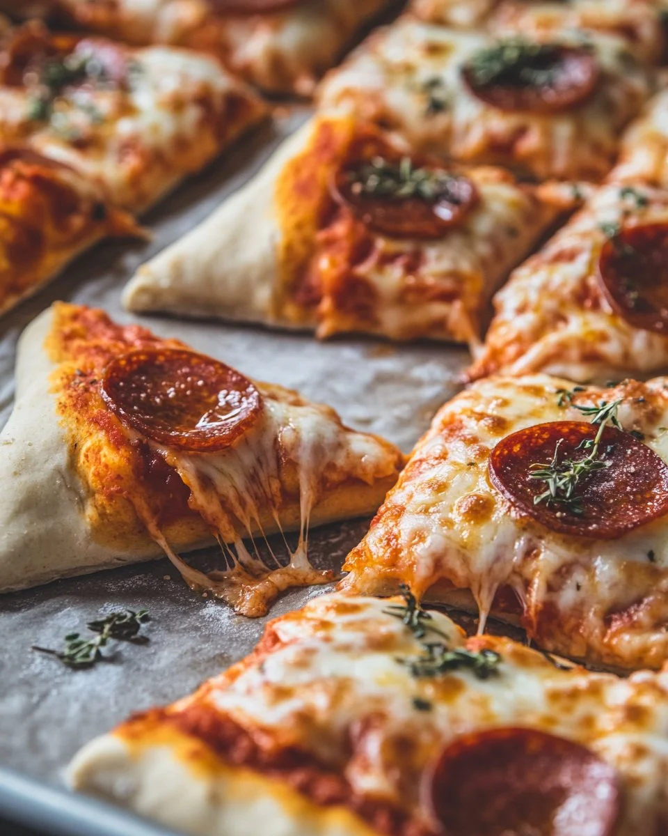 Homemade Pepperoni Pizza Pockets