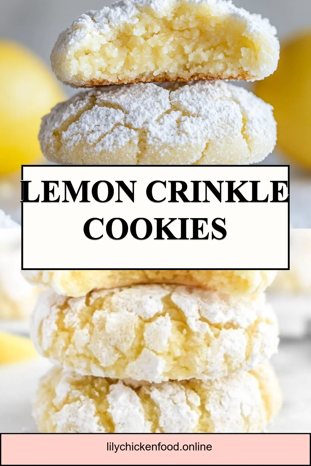 Lemon Crinkle Cookies