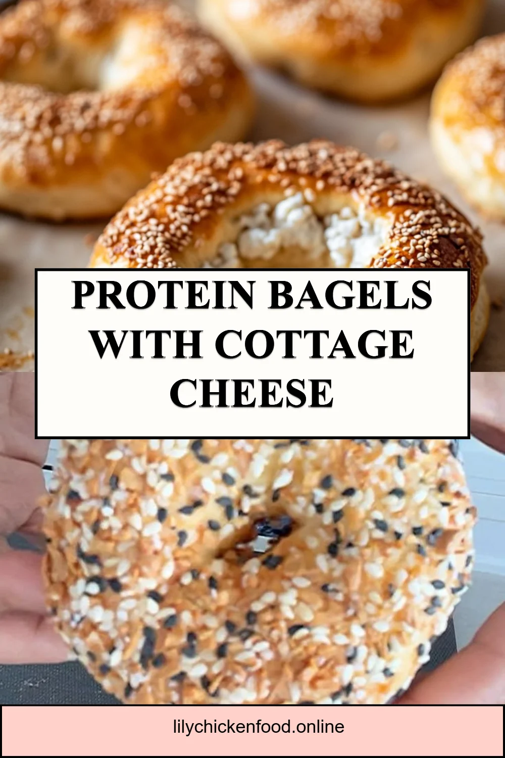 Protein Bagels with Cottage Cheese