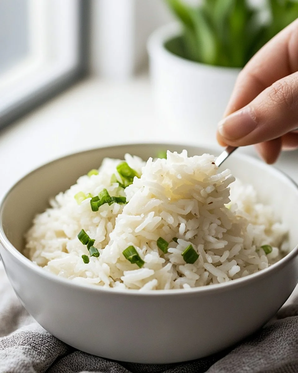 Delicious seasoned rice ready to accompany your meal